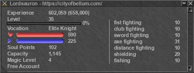 Signature for player Lordsauron